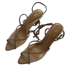 Zara Tan Strappy Heels